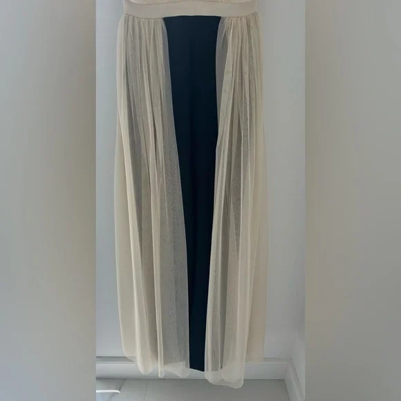 BCBGMAXAZRIA Overlay Walk-Through Jumpsuit XS